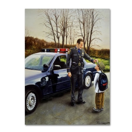 Paul Walsh 'Police' Canvas Art,14x19